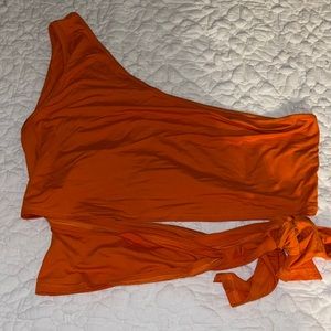 Shein 5xl orange crop top
